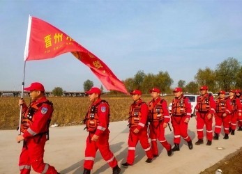 晋州市应急救援队冬季水上演练